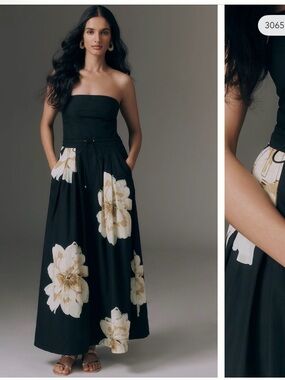 strapless pleated column dress anthropologie Strapless Pleated Column Dress